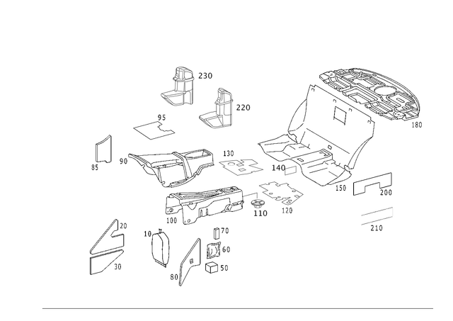 2206821428 - Panelling: Damping for Mercedes-Benz Image image