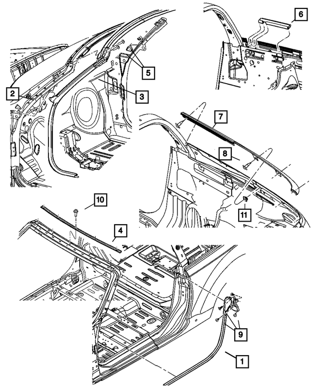 6036170AA - Body Sheet Metal Except Doors: Screw for Mopar Image image