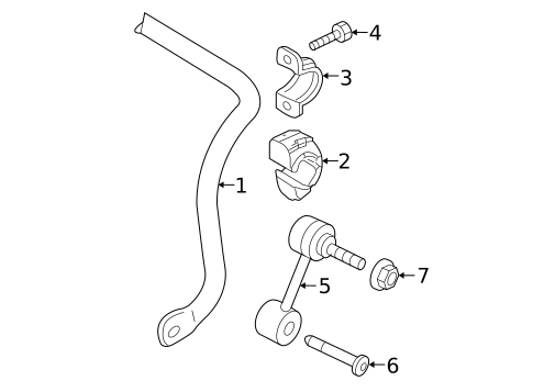 Stabilizer Bar & Components for 2018 Audi Q3 #2
