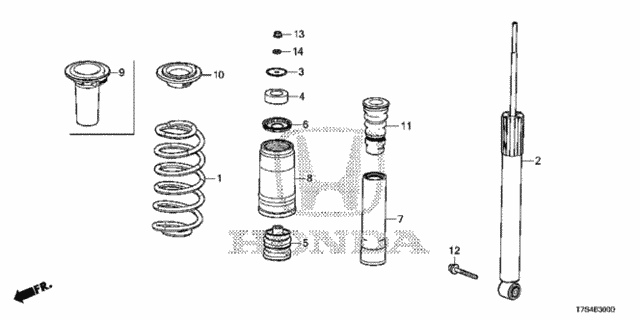 Rear Shock Absorber for 2019 Honda HR-V #0