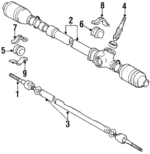 Steering Gear for 1984 Toyota Tercel #0