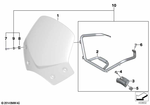 46637697210 - : Windshield Bracket for BMW-Motorrad Image