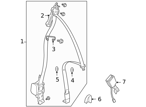 Front Seat Belts for 2011 Saab 9-3X #0