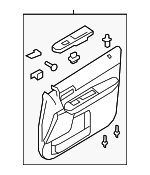 8L8Z7823942BE - Body: Door Trim Panel for Mercury: Mariner Image