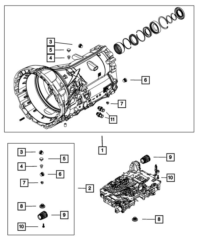 68225347AB - Transmission: Transmission Plug Kit for Mopar Image