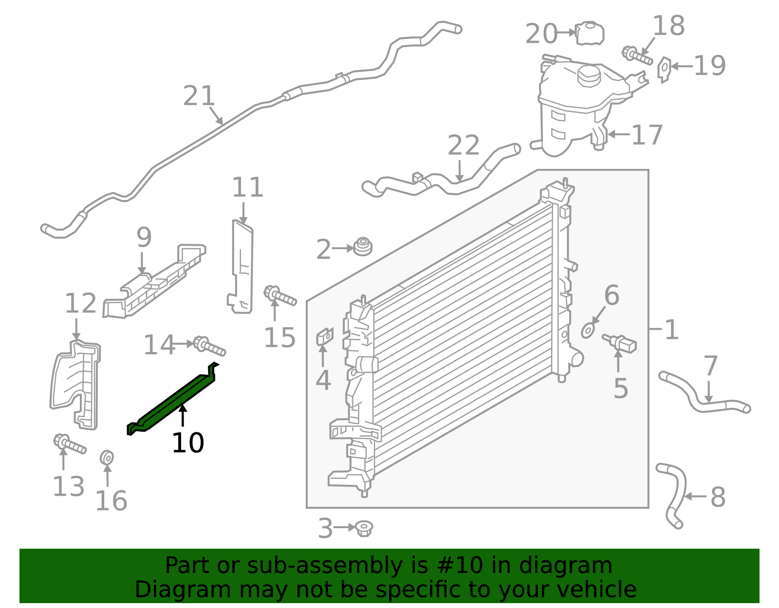 21579-5NN0A - Radiator Support Air Deflector 2019-2025 INFINITI ...