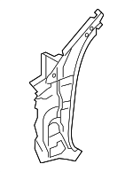 6102430080 - Body: Inner Hinge Pillar for Lexus: GS350, GS450h Image