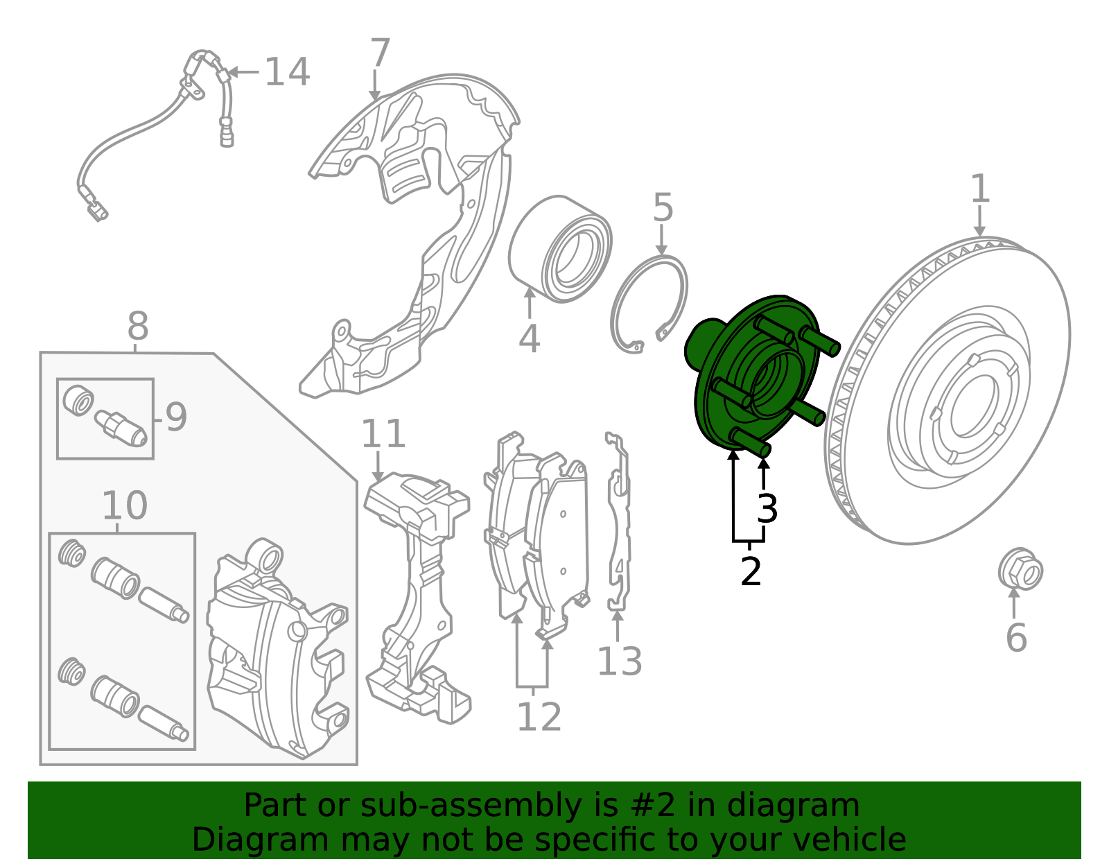 HUB-641 - Motorcraft™ Hub Assembly - 2022-2026 Ford Maverick