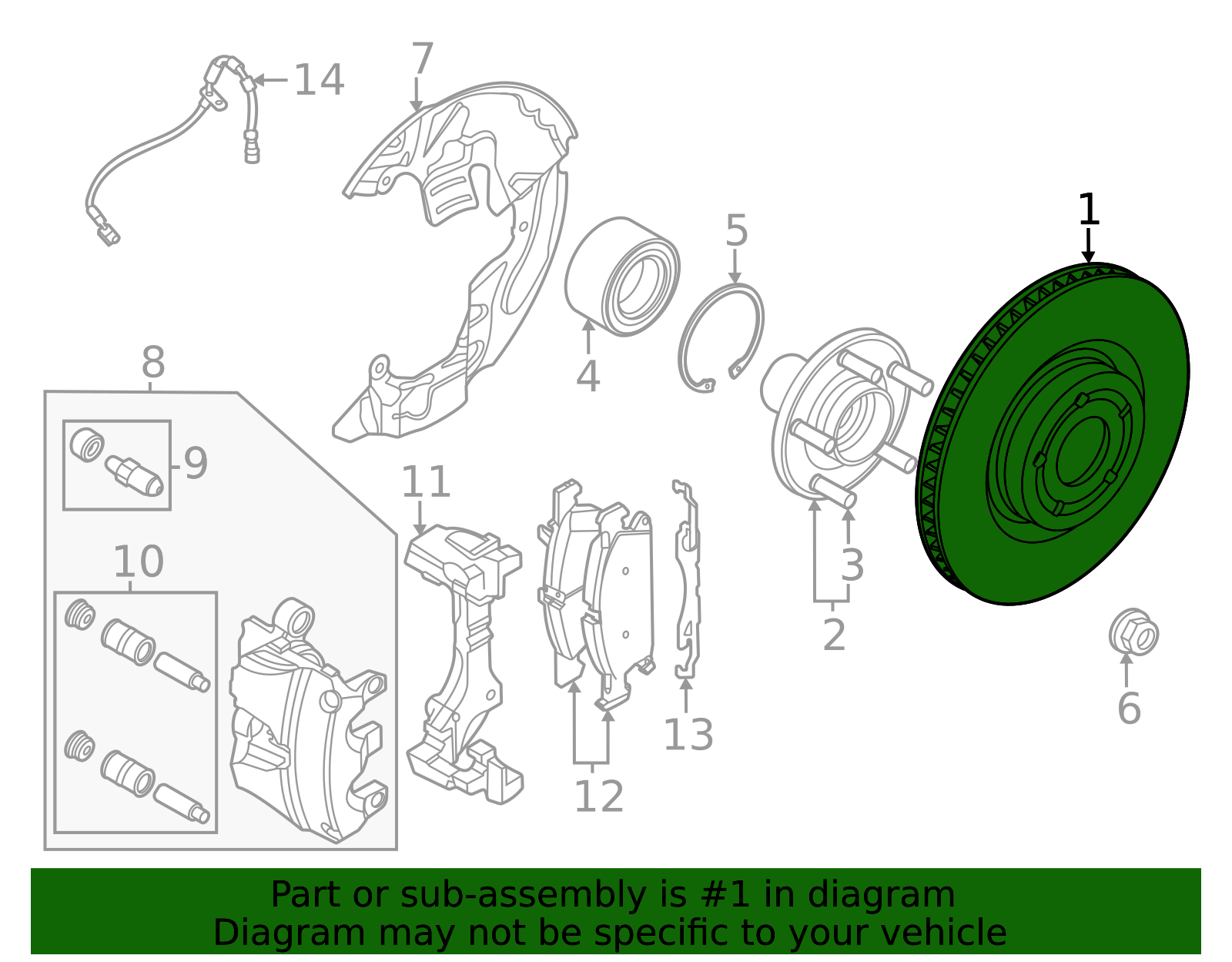 2022-2026 Ford Maverick Disc Brake Rotor NZ6Z-1125-C | OEM Parts