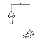 90109T6ZA00 - Body: Tail Gate Trim Bolt for Honda: Ridgeline Image