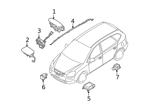 Air Bag Components for 2009 Kia Rondo #0