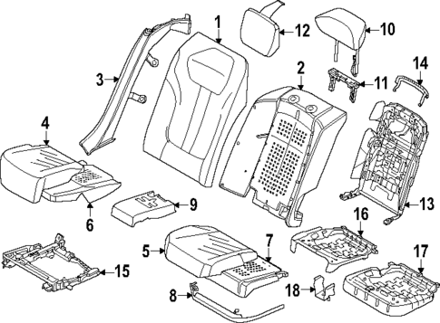 Rear Seat Components for 2024 BMW i7 #0