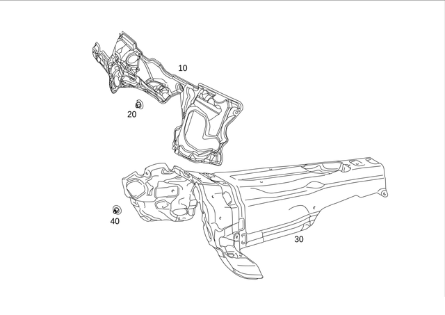 2536822601 - Trim: Dampening, Transm. Tunnel for Mercedes-Benz Image image