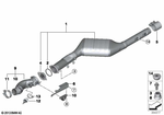 18308572487 - : Rp Exhaust Pipe Catalytic Converter for BMW Image