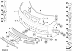 51118045922 - : Grille, Air Intake, Right for BMW Image