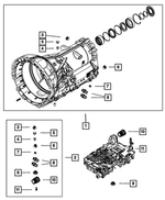 68225347AA - 8HP70; 8-Speed; Automatic Transmission: Transmission Plug Kit for Dodge: Challenger, Durango | Jeep: Gladiator, Grand Cherokee, Grand Cherokee L, Grand Cherokee WK, Wrangler | Ram: 1500, 1500 Classic, 2500, 3500 Image