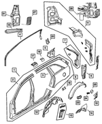 5137696AA - Body Sheet Metal Except Doors: Body Side Aperture Panel, Right for Mopar Image image