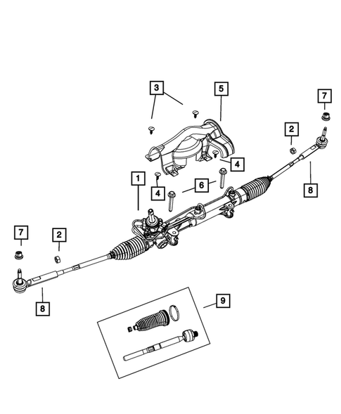 Steering Gear for 2014 Dodge Grand Caravan #0