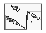 4234032111 - Universals &amp; Rear Axle: Axle Assembly for Toyota: Matrix Image