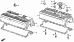 90441PC6010 - Engine: WASHER, HEAD COVER for Honda Image