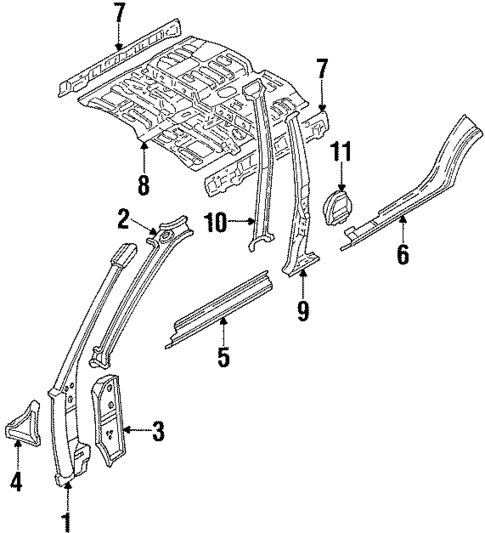 Rocker for 1993 Subaru Justy #0