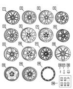 68674193AA - Wheels: Aluminum Wheel for Jeep: Wrangler Image
