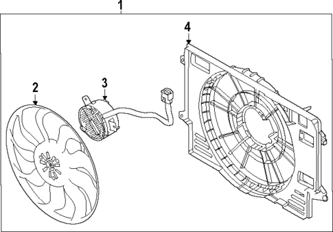 Cooling Fan for 2022 Hyundai Kona N #1