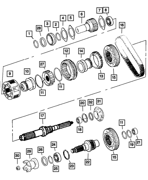 Gear Train for 2003 Dodge Ram 2500 #0