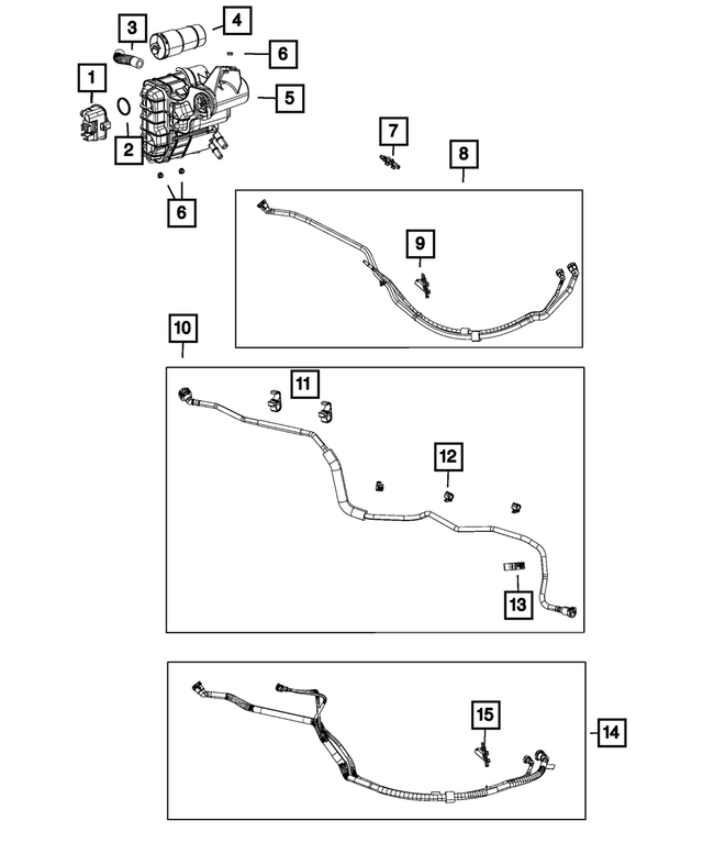68154966AA - Emission Controls: Vapor Canister Hose for Mopar Image