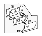 553030E020B0 - : Glove Box Assembly for Lexus: RX350 Image