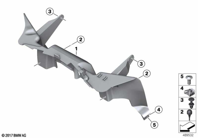 46638569673 - Frame and Mounting Parts: Air-Discharge Duct -  for BMW-Motorrad Image