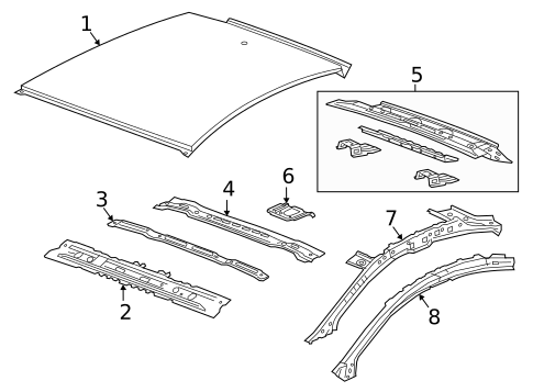 Roof & Components for 2016 Chevrolet Volt #0