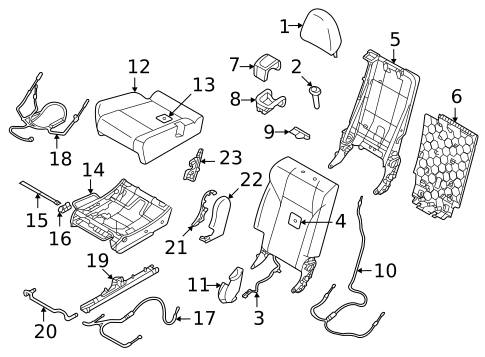 Second Row Seats for 2025 Mitsubishi Outlander #0