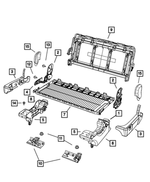 5077067AA - Interior Trim: Seat Bracket, Left for Mopar Image