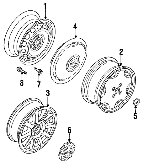 Wheels for 1994 Audi 90 #0
