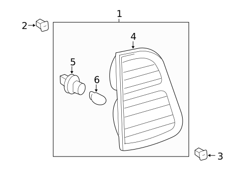 Tail Lamps for 2005 Lexus LX470 #1