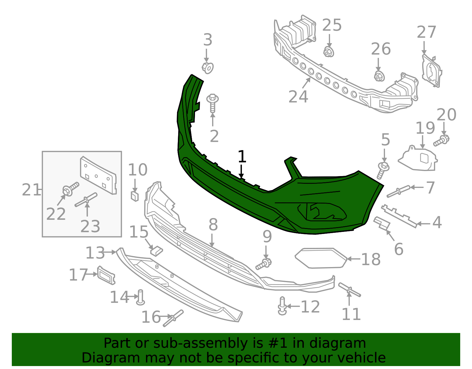 GJ5Z-17757-APTM - Bumper Cover - 2017-2019 Ford Escape | Eastgate
