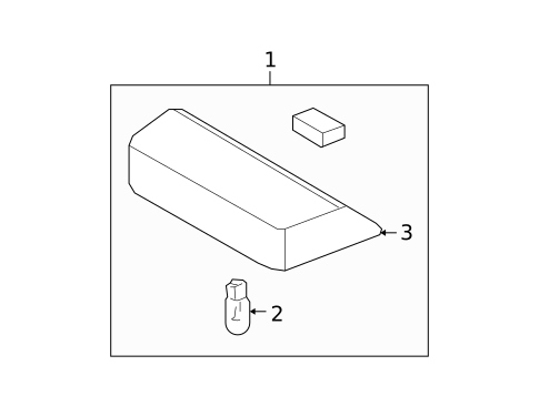 High Mounted Stop Lamp for 2006 Hyundai Accent #0