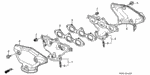 90015PT0J00 - Engine: BOLT-WASHER (8X14) for Honda Image