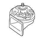 4K6951223 - Electrical: High Note Horn for Volkswagen: Beetle, Cabrio, Cabriolet, Corrado, EuroVan, Golf, Jetta, Passat Image