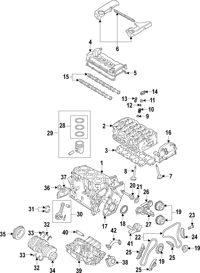 22103351D - : Cylinder Head for Volkswagen Image