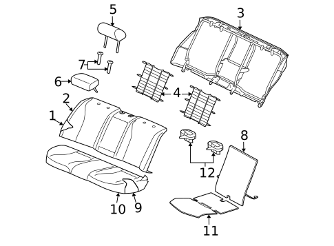 Rear Seat Components for 2018 Jaguar XJR575 #3