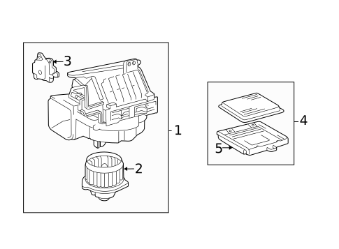 Blower Motor & Fan for 2006 Toyota Highlander #0