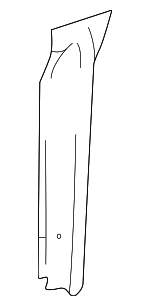 55346375AF - Body: Vertical Support for Dodge: B150, B1500, B250, B2500, B350, B3500, Ram 1500 Van, Ram 2500 Van, Ram 3500 Van Image