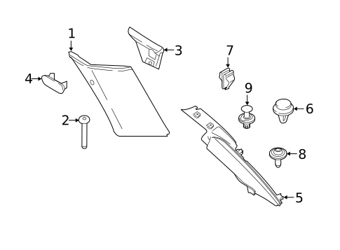 Interior Trim - Quarter Panels for 2024 BMW X4 #0