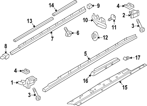 Exterior Trim - Pillars for 2025 Porsche Cayenne #0