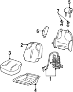 XF5Z1265500BA - Body: Lumbar Adjuster for Mercury: Villager Image