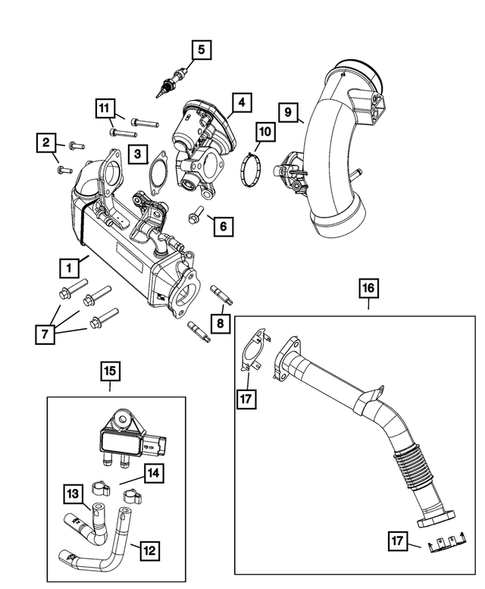 EGR System for 2020 Ram 1500 #1