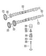 68000661AA - 2.7L Diesel - Mercedes Benz [EX8]: Camshaft, Intake for Mopar Image