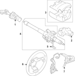 34312FN040VH - Steering: Steering Wheel for Subaru: Impreza Image